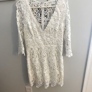 White lace party dress